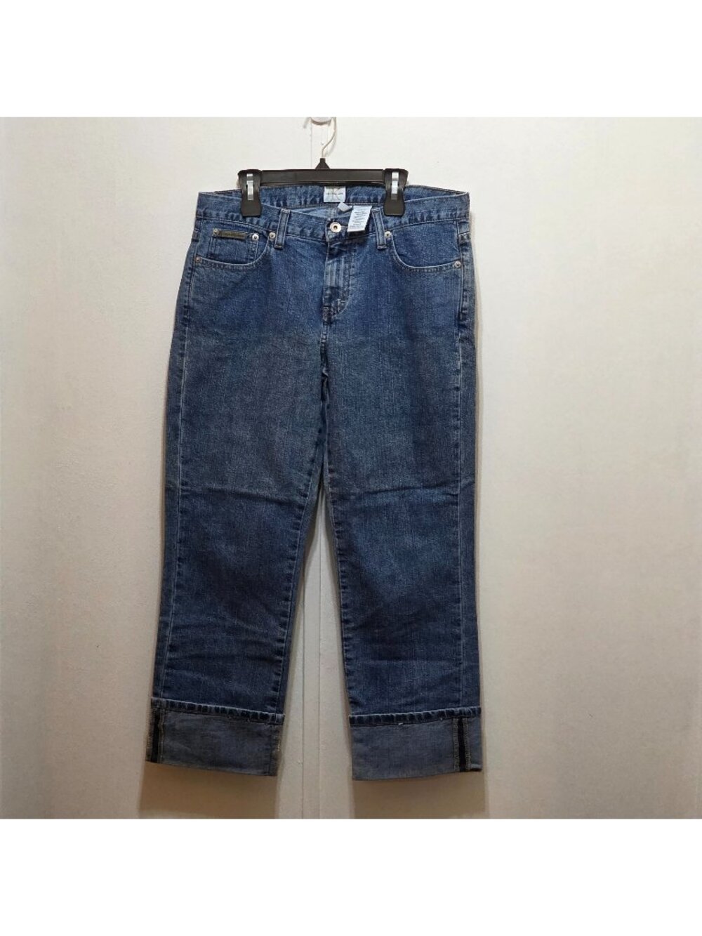Calvin Klein Jeans Denim Blue‎ Jean Cuffed Cropped Size 8 (3rd pair)